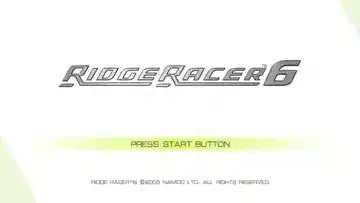 Ridge Racer 6 (USA) screen shot title